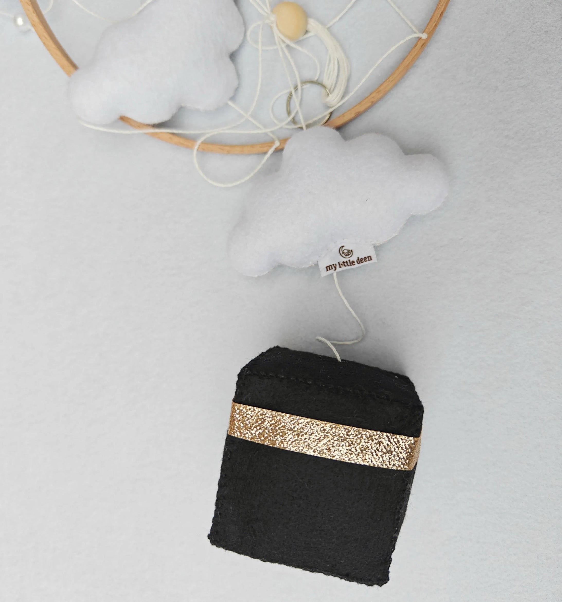 Mobile bébé kaaba pour berceau noir