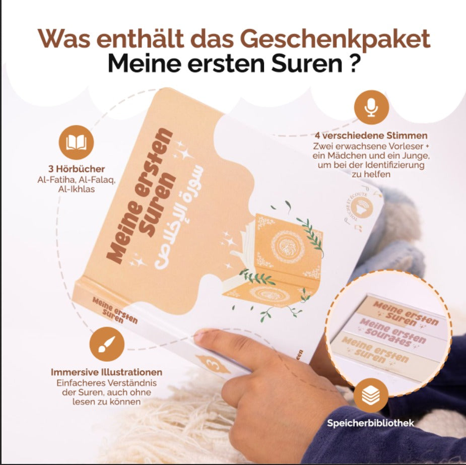3-teiliges Hörbuch-Set – Meine ersten Suren auf Arabisch und Deutsch