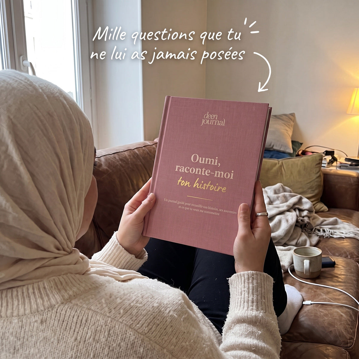 Mille questions que tu ne lui as jamais posées : une femme lit le journal Oumi