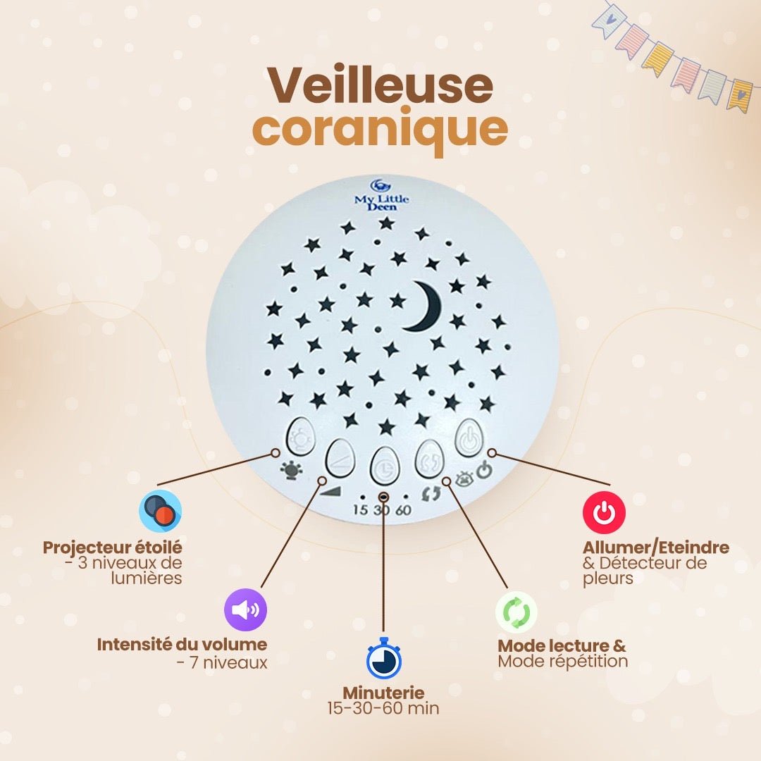 Little Deen - Peluche Veilleuse coranique - MyLittle Deen