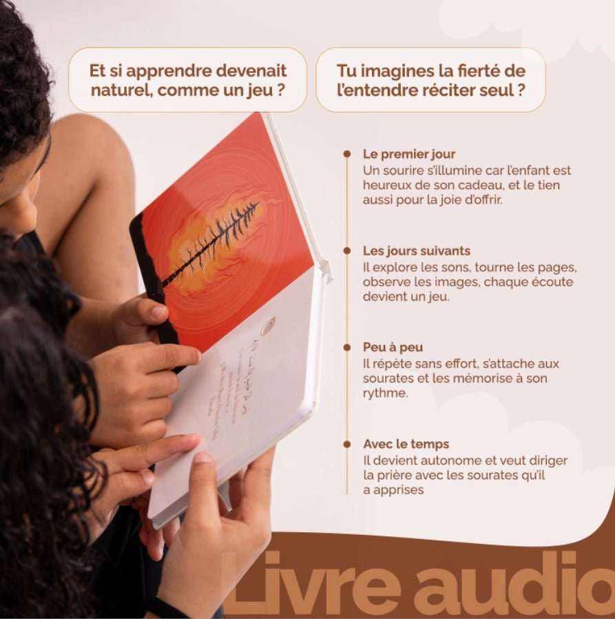 Livre sonore éducatif pour enfants avec sourates coraniques en audio