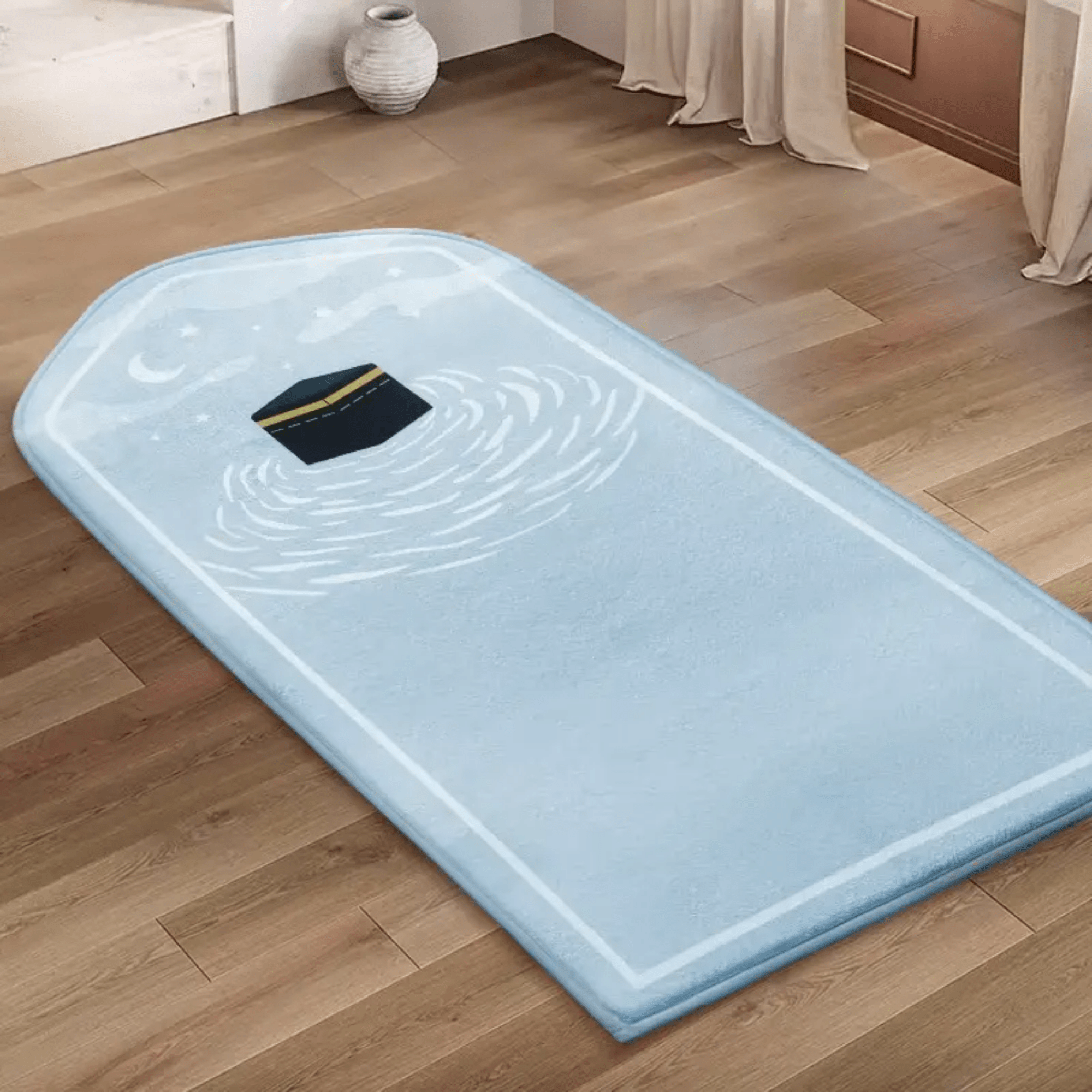 Tapis de prière enfant confortable disponible en deux couleurs, idéal cadeau