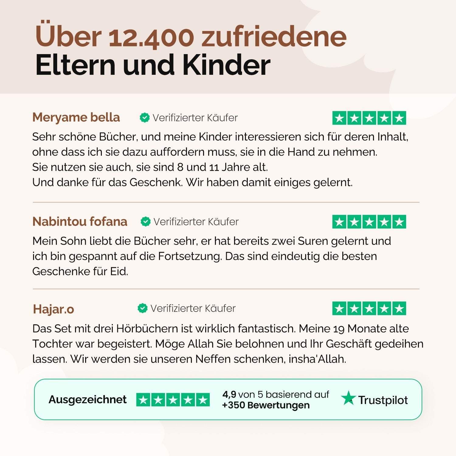 3-teiliges Hörbuch-Set – Meine ersten Suren auf Arabisch und Deutsch
