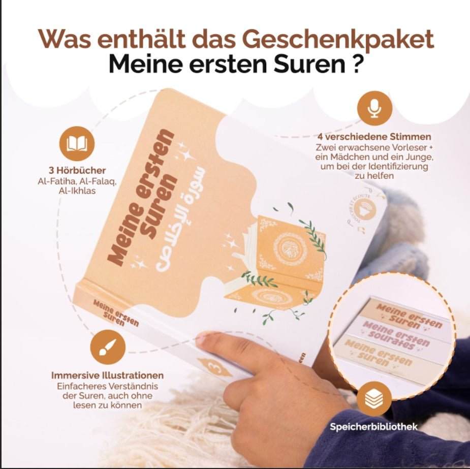 3-teiliges Hörbuch-Set – Meine ersten Suren auf Arabisch und Deutsch