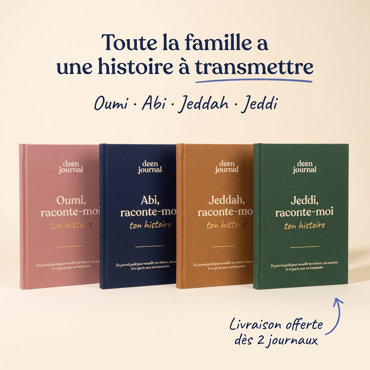 Toute la famille a une histoire à transmettre : Oumi, Abi, Jeddah et Jeddi