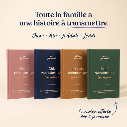 Toute la famille a une histoire à transmettre : Oumi, Abi, Jeddah et Jeddi