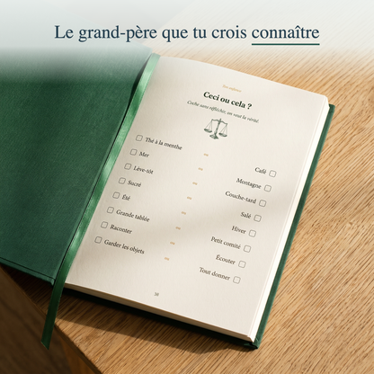Journal guidé Jeddi, raconte-moi ton histoire