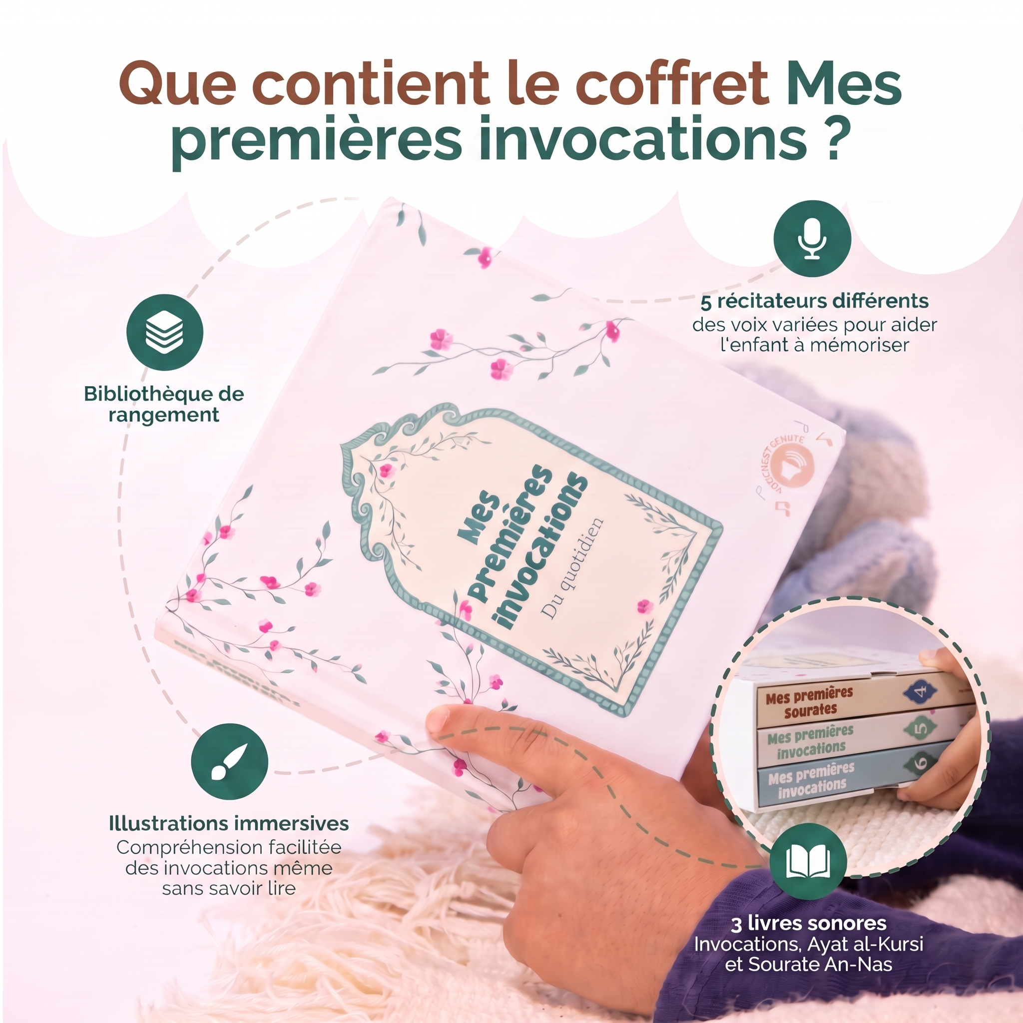 Pack 6 livres sonores : coffret Mes premières invocations