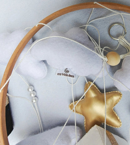 Mobile bébé kaaba pour berceau Blanc - My Little Deen